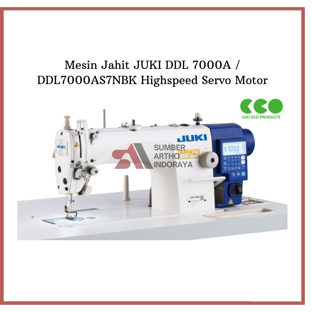 Mesin Jahit JUKI DDL 7000A / DDL7000AS7NBK Highspeed Servo Motor