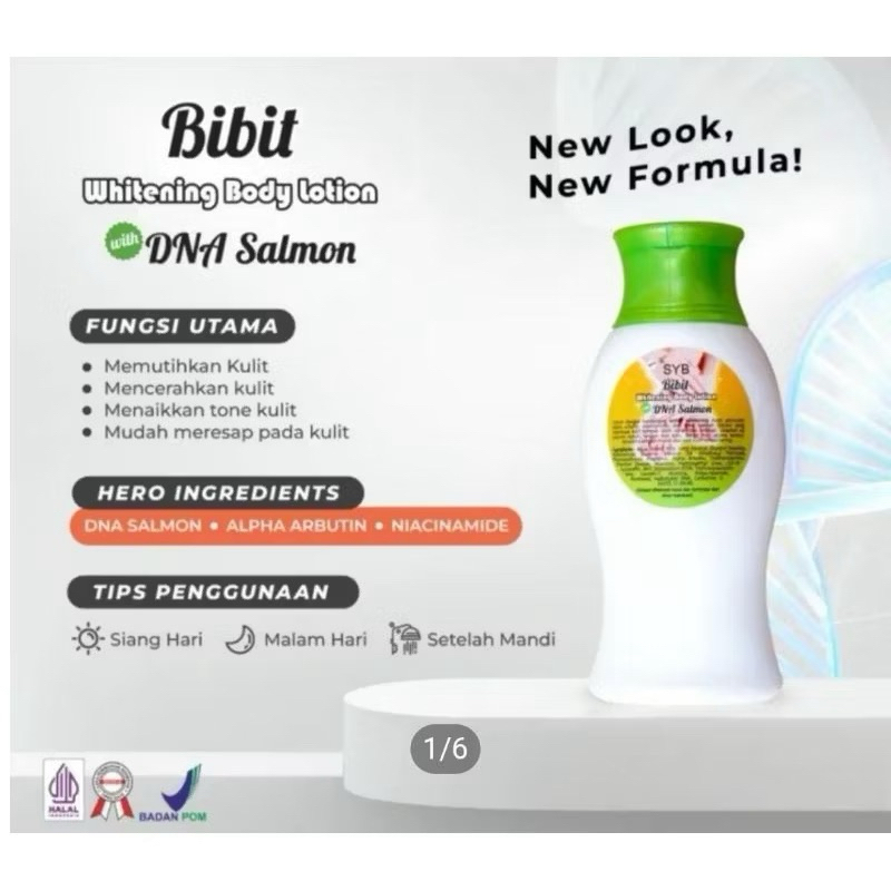 LOTION Bibit Pemutih SYB ARBUTIN bpom / BIBIT PEMUTIH SYB