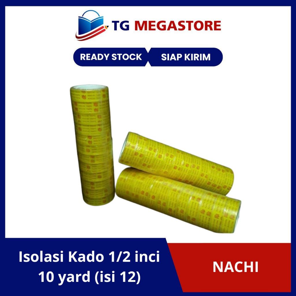 

Isolasi Kado Nachi 1/2 inci 10 yard (isi 12)
