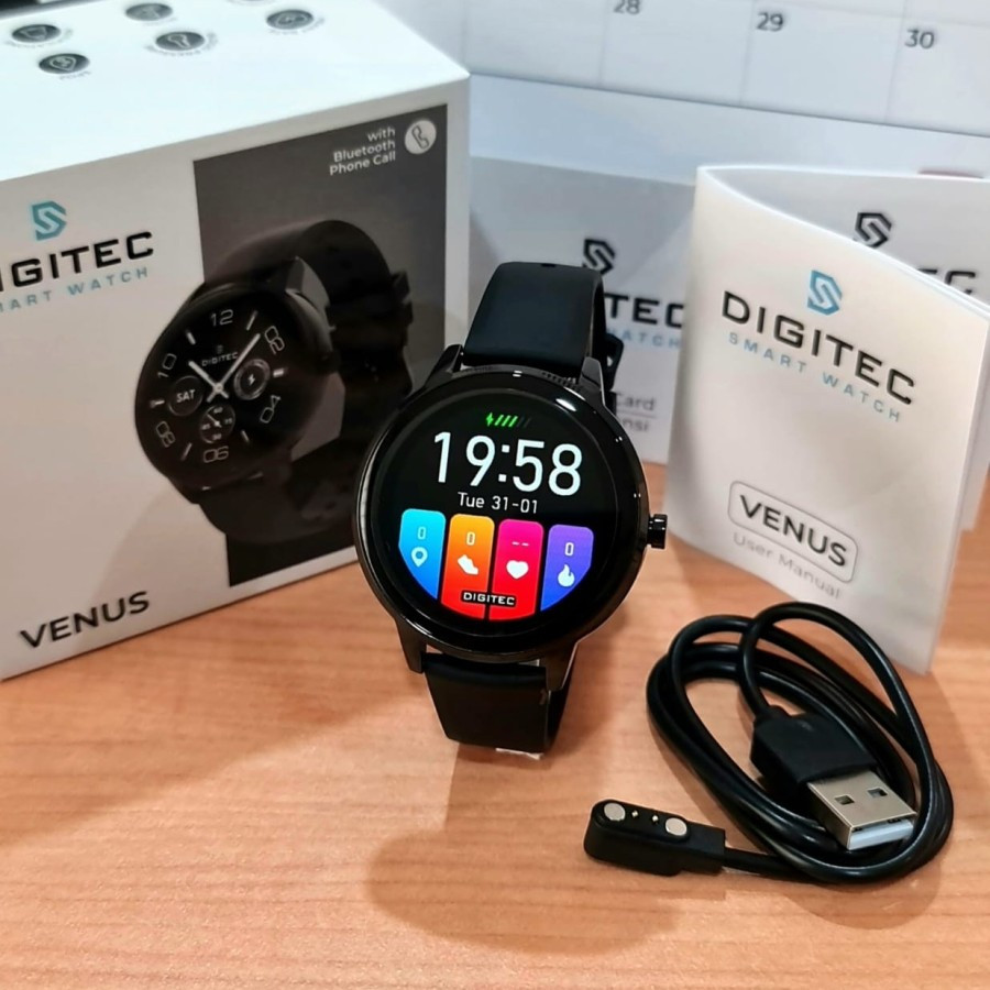 Jam Tangan Pria Digitec Smart Watch VENUS Digital Smartwatch