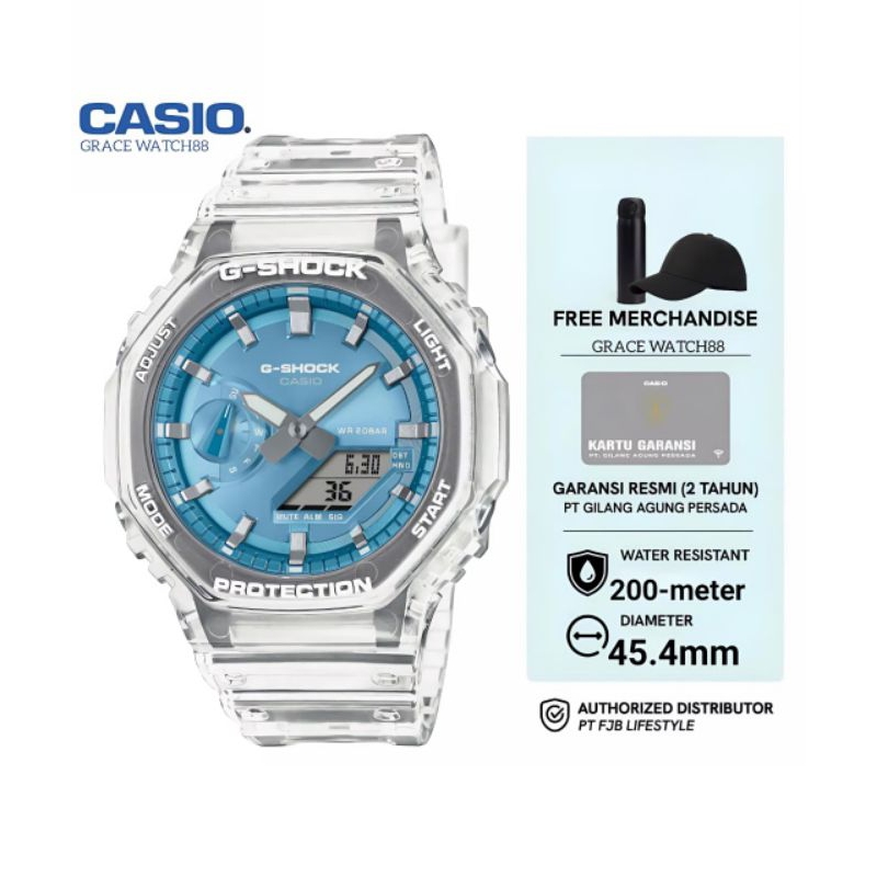 Jam Tangan Pria Casio G-Shock GA-2100BM-7A2DR Original / Jam G-shock ga-2100bm-7a2 Garansi Resmi 2 T