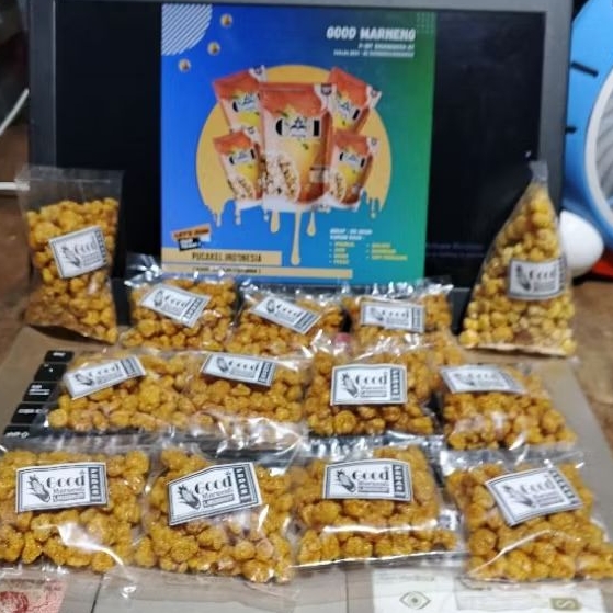

Camilan Good Marneng/marning jagung kemasan sangat ekonomis rasa pedas, asin, original, manis, balado,sapi panggang