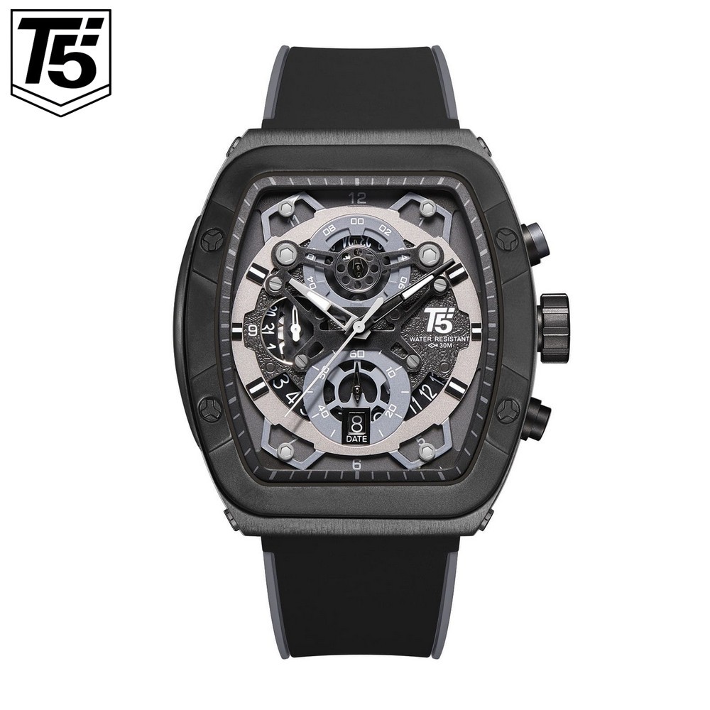 Jam Tangan Juragan Pria Analog T5 H3857 / 3857 Krono Aktif Original Water Resist