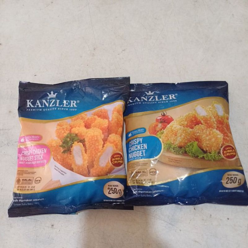 

Kanzler nugget Crispy 250gr / Kanzler Nugget STICK 250g / Kanzler Nugget Ayam