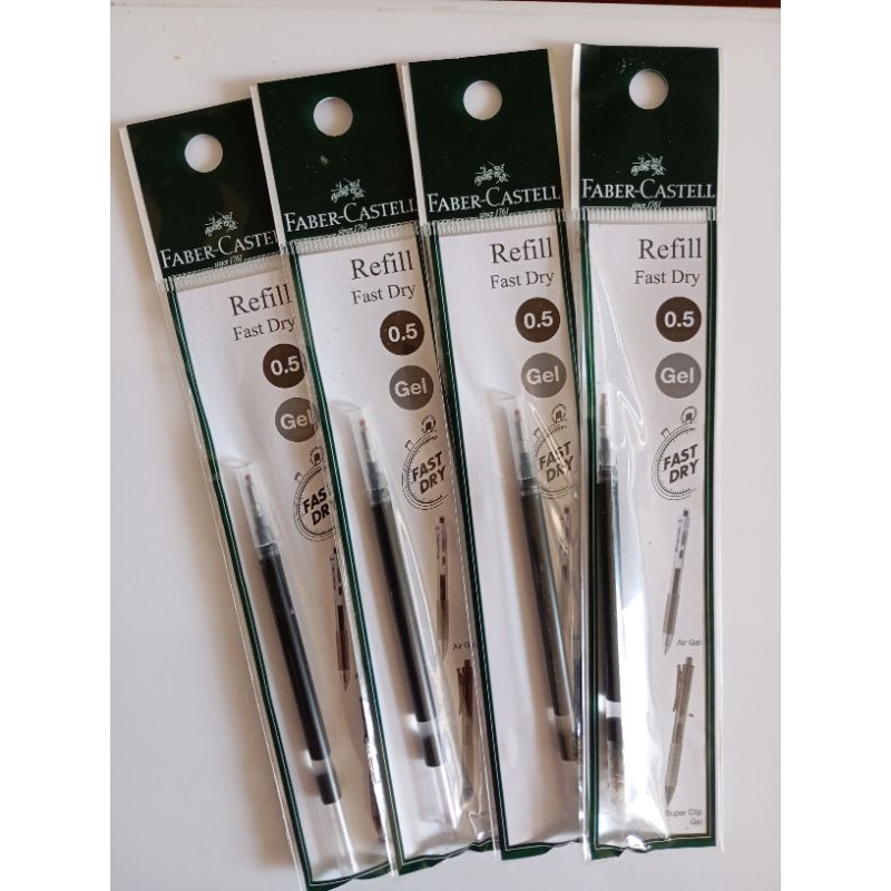 

REFILL Pulpen GEL PEN FAST DRY FABER CASTELL 0.5 mm Tinta Hitam