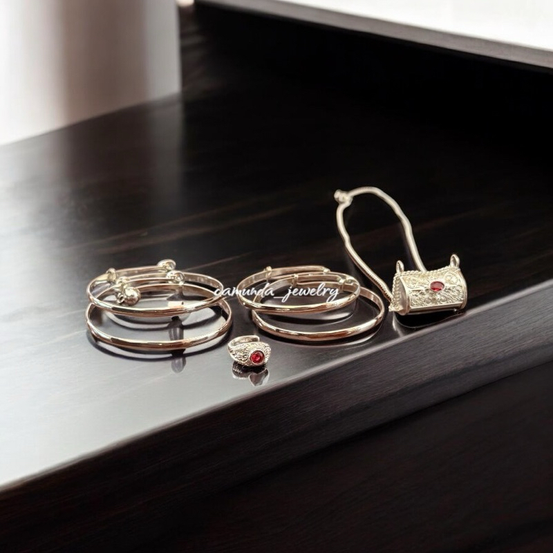 Set 3 Bulanan Perak Bayi