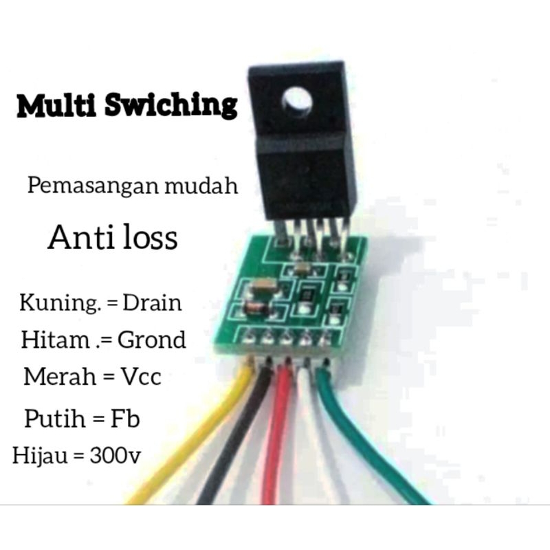 Rumahleha Gacun 5 Kabel Pengganti Power Suplay Led Tv