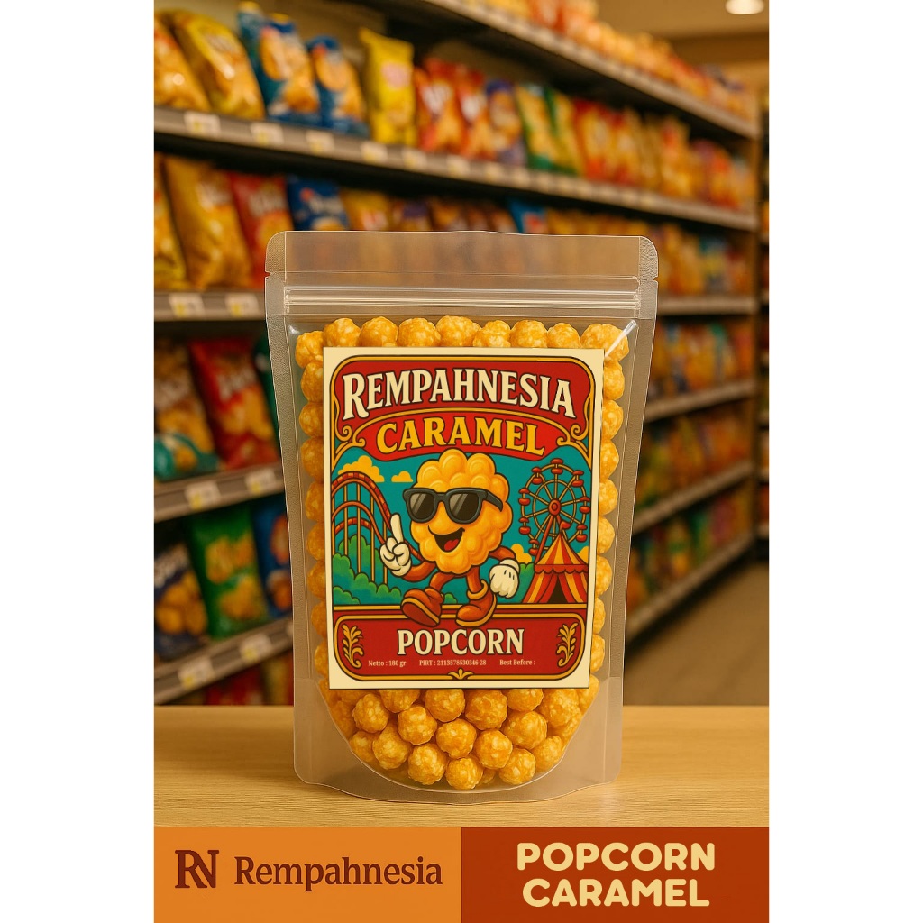 

REMPAHNESIA POPCORN GOURMET CARAMEL / POPCORN CARAMEL / POPCORN SALTED CARAMEL