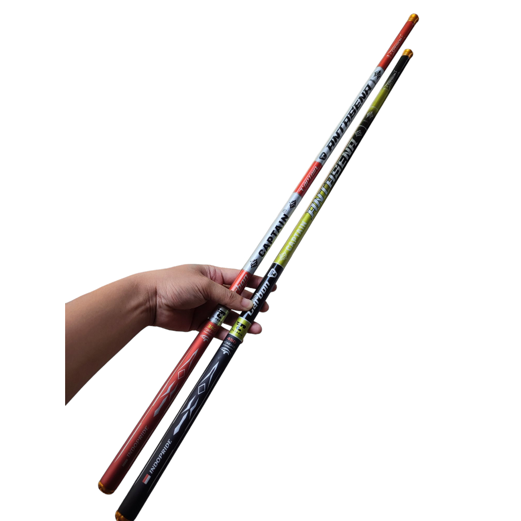 Joran Pancing Tegek Captain ANTASENA Carbon Ruas Ulir action medium ringan