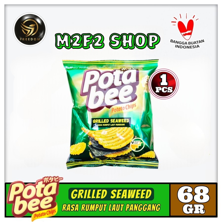 

Keripik Kentang Potabee Grilled Seaweed Rumput Laut Panggang - 68 gr (Kemasan Satuan)