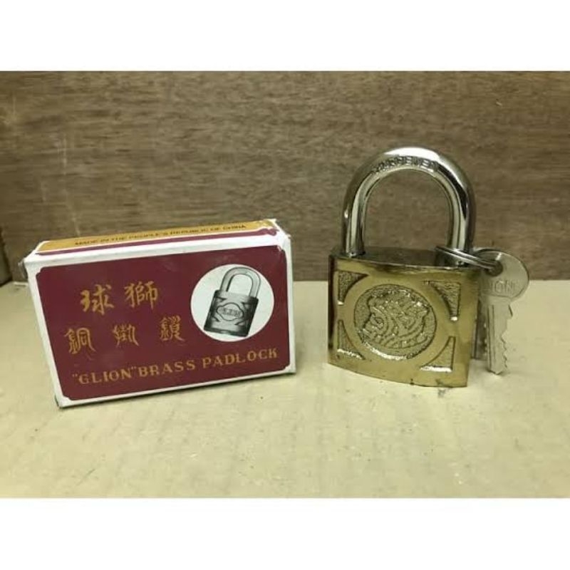 GEMBOK KUNINGAN GLION BRASS PADLOCK 40MM