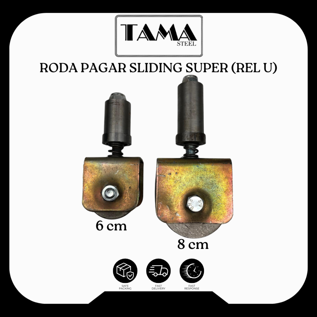 RODA PAGAR SLIDING SUPER 6cm, 8cm | Roda Pagar Roda Sliding Super