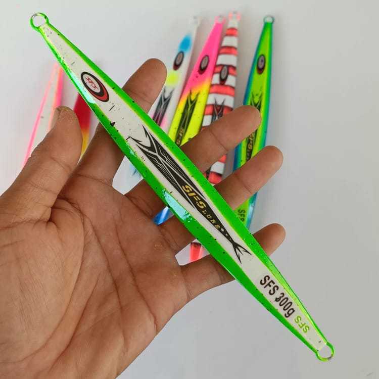 Umpan ikan metal jig 100gram/umpan laut dalam fast jig timah keras new coloring