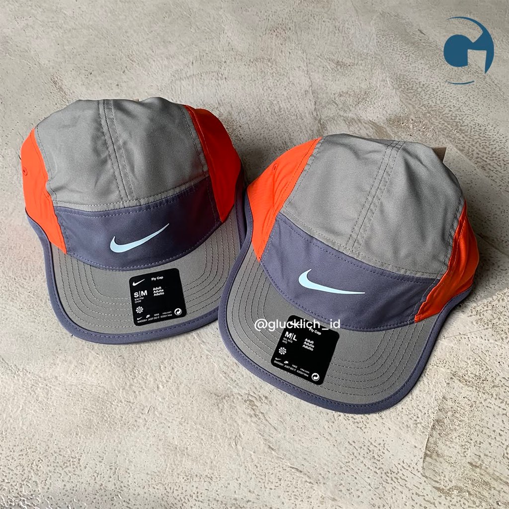Nike, Fly Cap Unstructured Swoosh Cap Grey/Orange