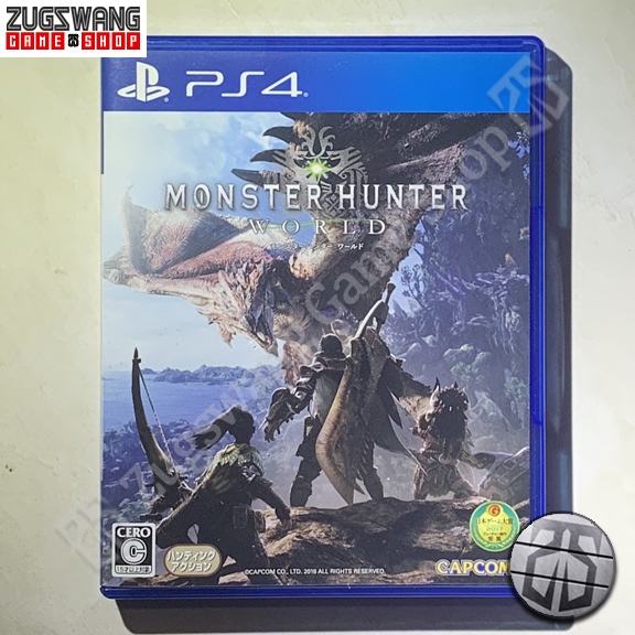 kaset game bd ps4 ps 4 monster hunter hunter: world bekas playstation mhw 2nd second used preowned