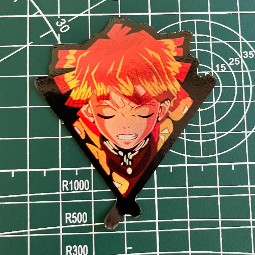 

Stiker hologram anime Kimetsu no Yaiba Zenitsu || STICKER HOLOGRAM ANIME Demon Slayer