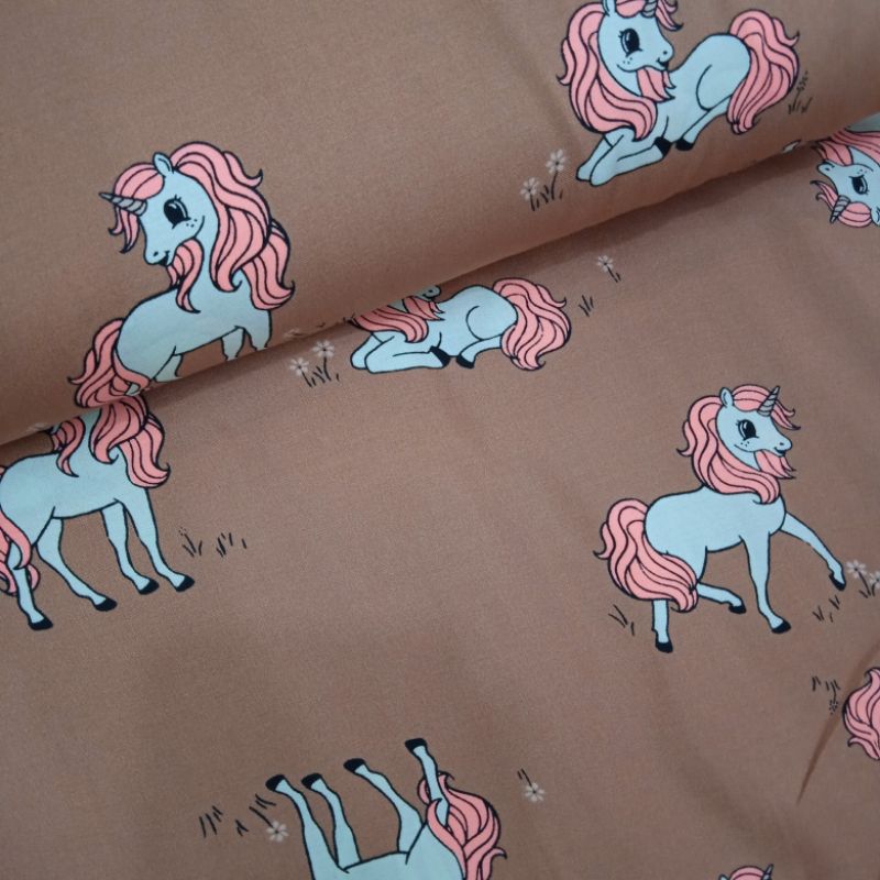 KAIN KATUN RAYON PREMIUM IMPORT ORIGINAL KUDA PONI