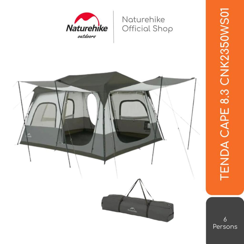 TENDA GLAMPING / CAMPING OTOMATIS KAPASITAS 6 ORANG CAPE 8.3 NATUREHIKE CNK2350WS014
