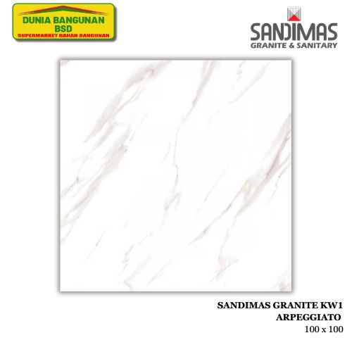 SANDIMAS Arpeggiato Granit Lantai Dinding KW1 100x100 Digital Polished / Granit Lantai Dinding / Ker