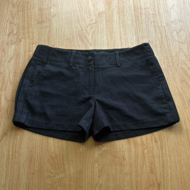 Hotpants B64 black hitam chinos chino relax Celana Pendek celpen Short Cewek vintage classic daily o