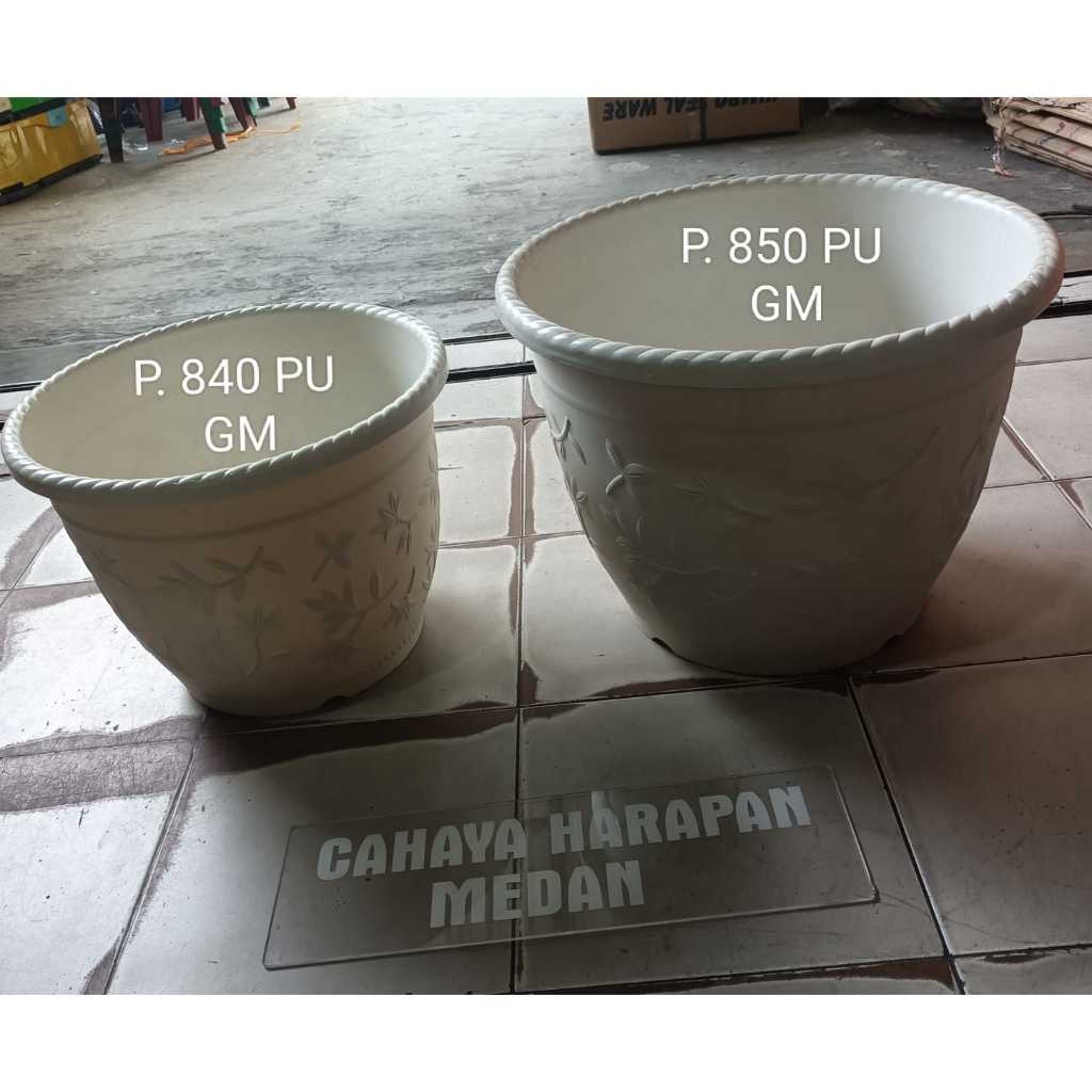 POT BUNGA 840 PUTIH GM DAN POT BUNGA 850 PUTIH GM