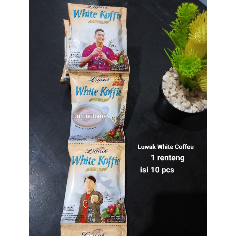 

[ Isi 10 pcs ] Luwak White Coffee Original Renteng