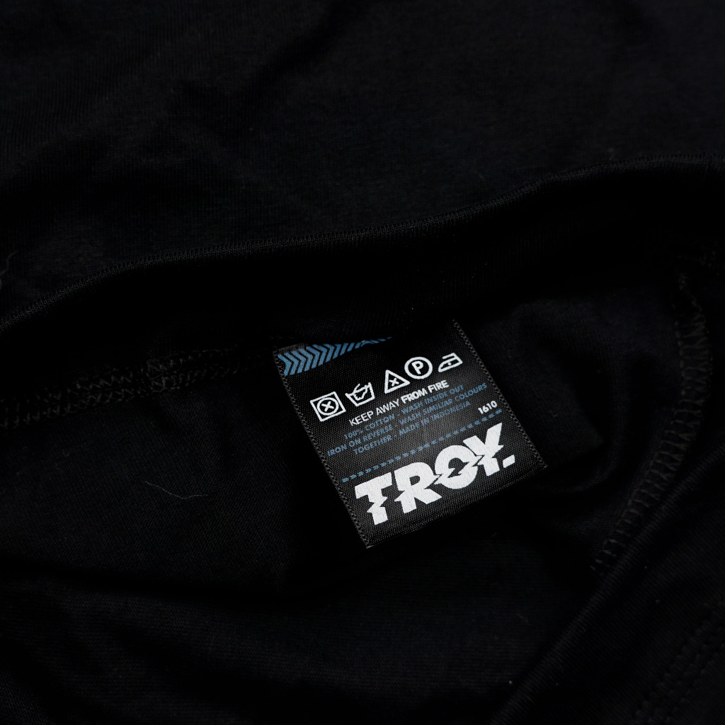 Troy Company Wangky Polo Shirt Black Grey Alive - Kaos Polo Hitam Abu WKD 3125