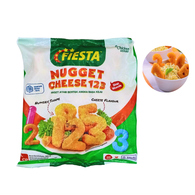 

(SMM) Fiesta Nugget Cheesy 123 400GR - Naget Fiesta