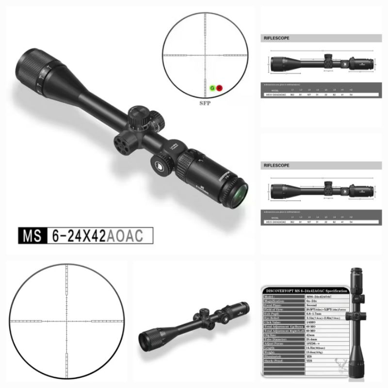 TELESKOP DISCOVERY MS 6-24X42 AOAC