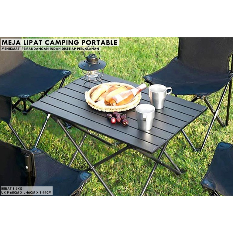 MEJA LIPAT CAMPING PORTABLE