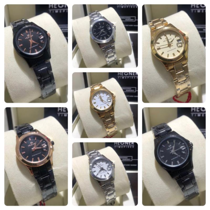 JAM TANGAN WANITA ORIGINAL HEGNER 223L-1/ HEGNER 223 RANTAI ORIGINAL
