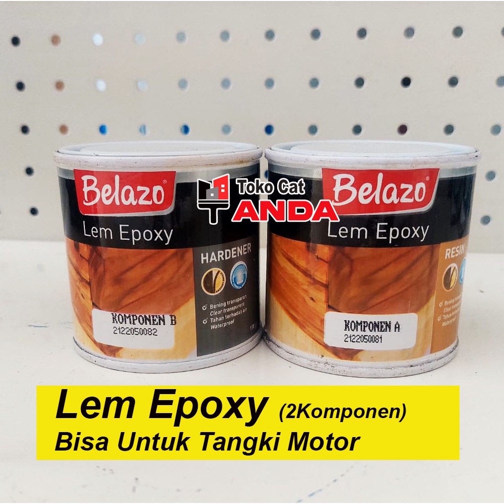 Lem Epoxy 2 Komponen - Lem tangki motor - Lem Epoksi Resin Hardener 340gr - Lem Epoxy Belazo