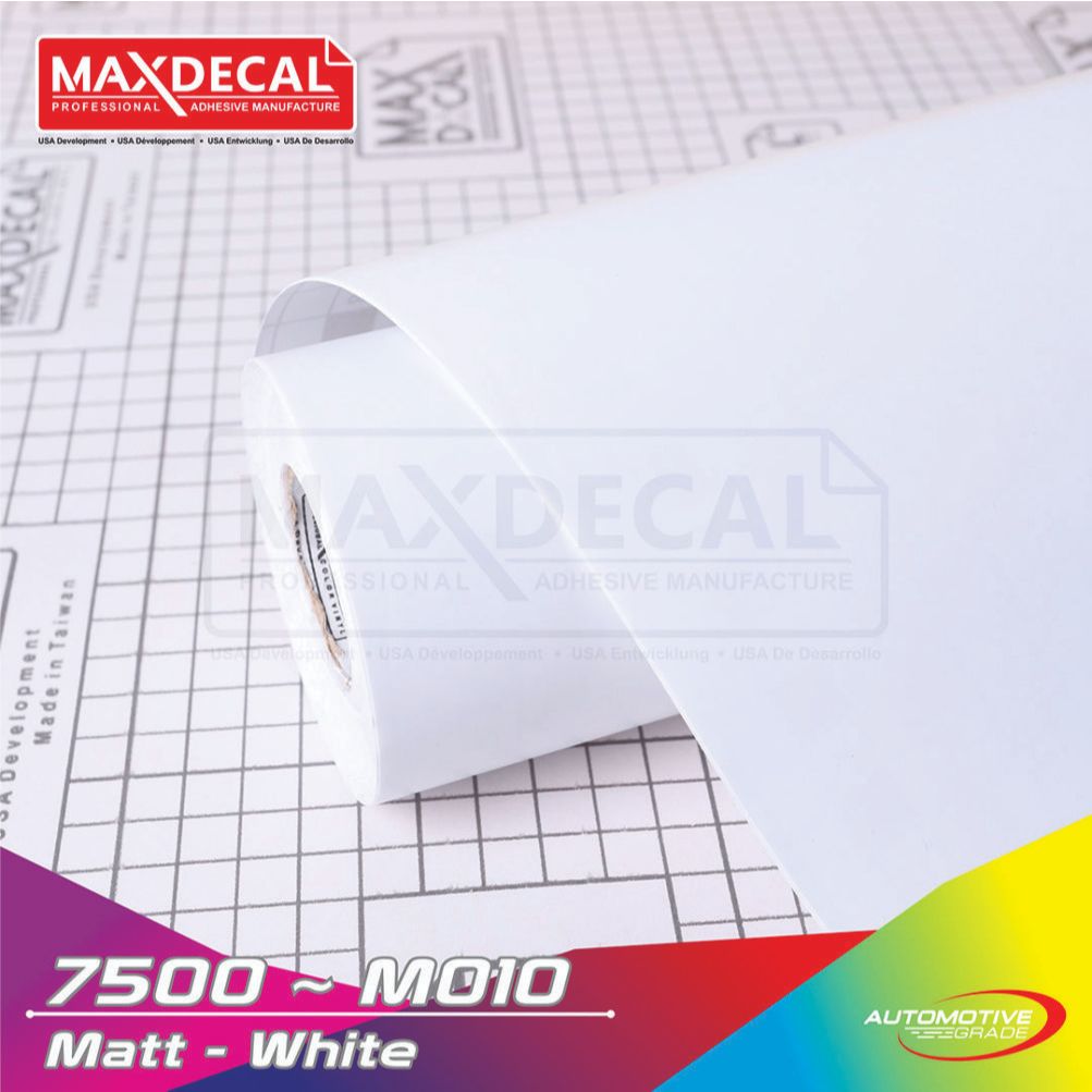 Sticker Skotlet Maxdecal 7500 M010 Max Decal Putih Doff