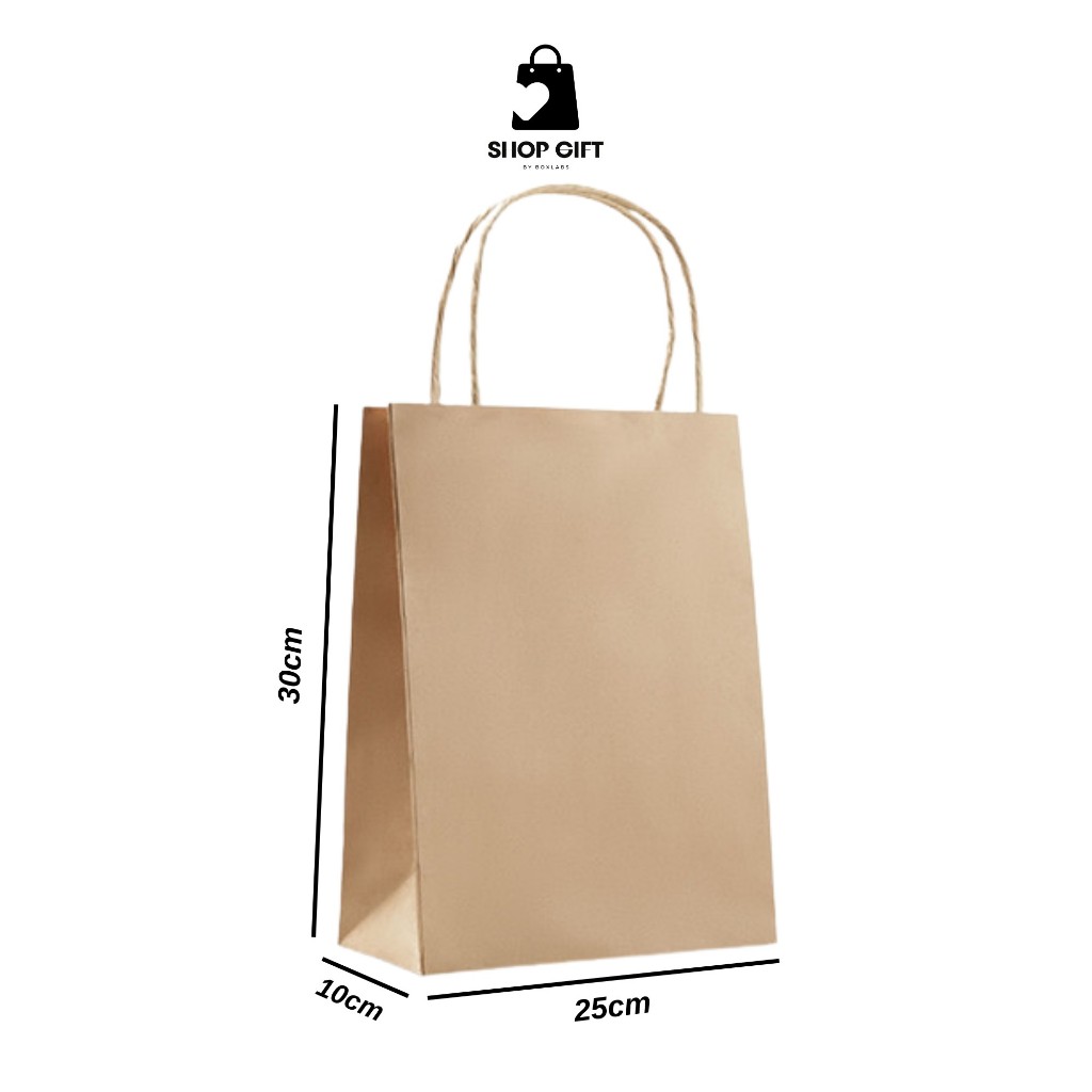 

Kertas Paper Bag Coklat 30x25x10cm dengan Tali - Belanja