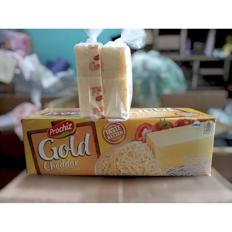 

Keju cheddar Prochiz Gold repack 250gr