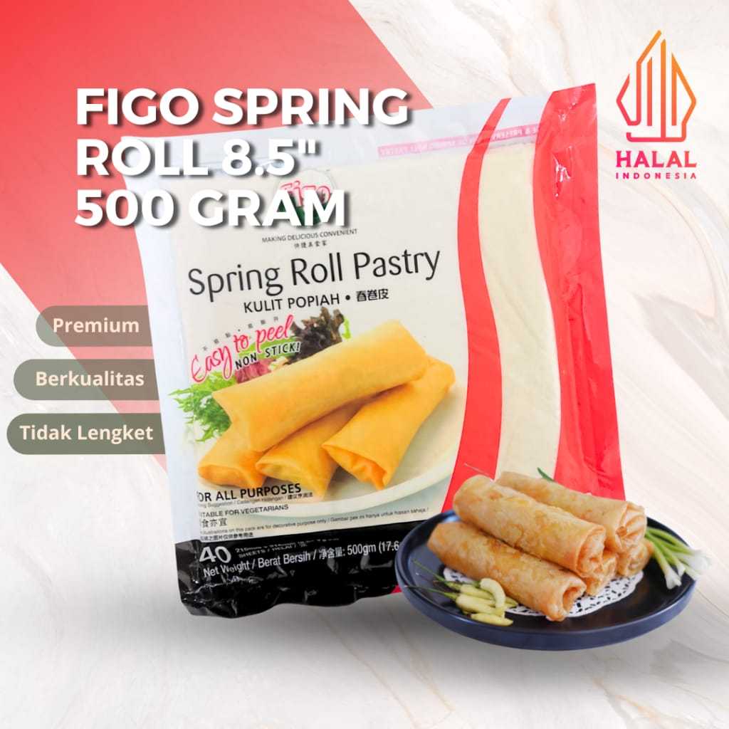 

[GROSIR] FIGO SPRING ROLL PASTRY KULIT LUMPIA 8.5 INCI 500 GRAM