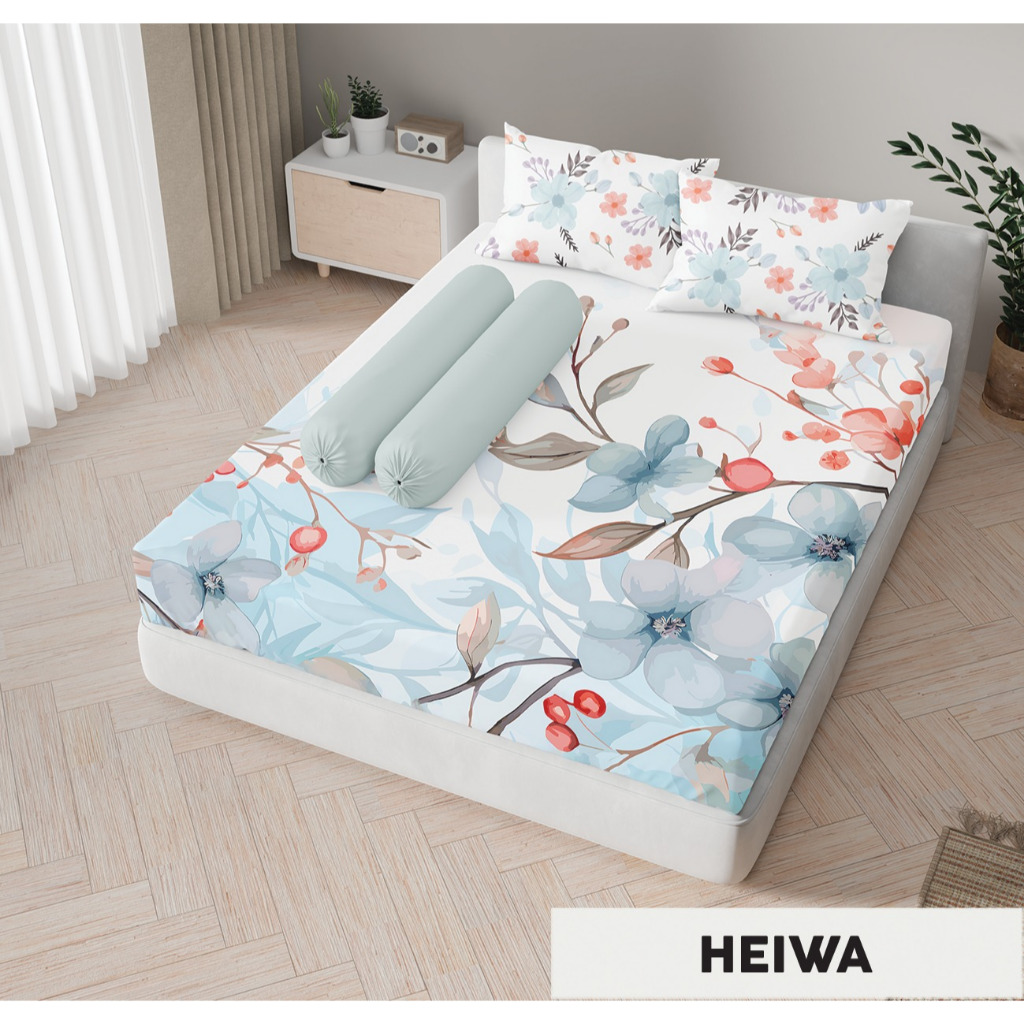 Sprei & Bedcover Kintakun Dluxe ( Motif Exclusive ) HEIWA Uk. 180 x 200, 160 x 200 & 120 x 200