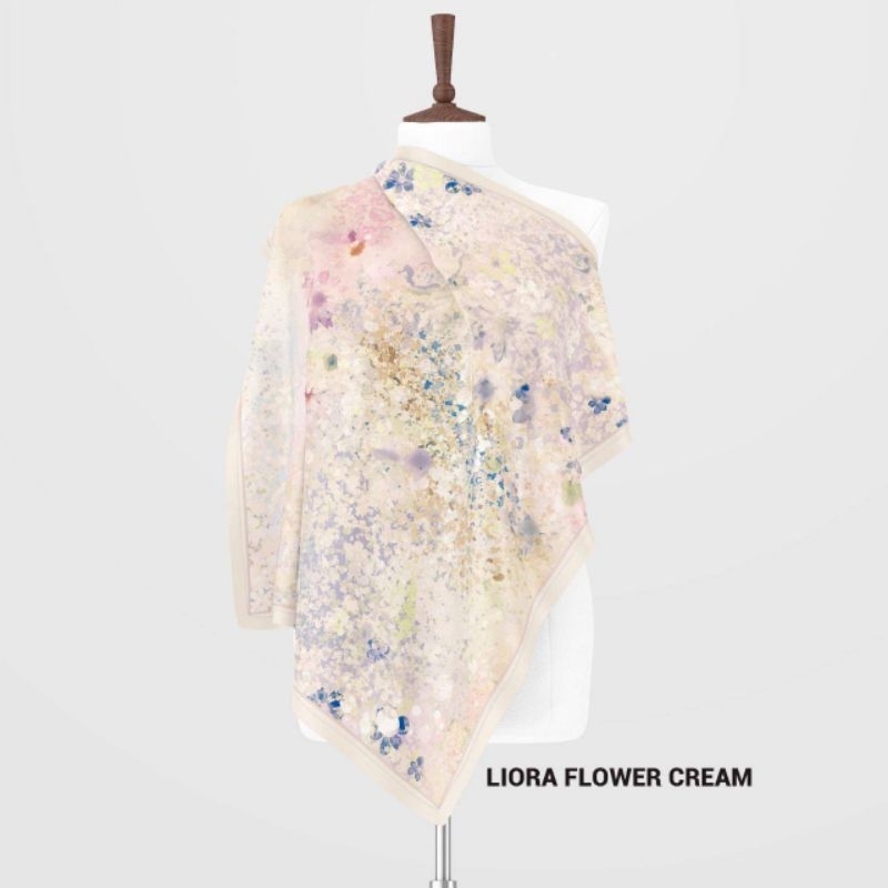 Hijab voal motif premium PO/LIORA FLOWER Series