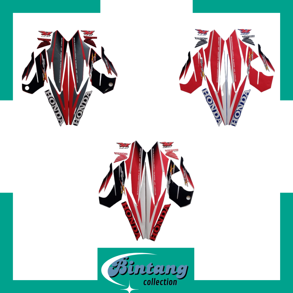 Stiker Striping standart Supra X 125 R 2005 Lis Les Body SUPRA X 125 R 2005