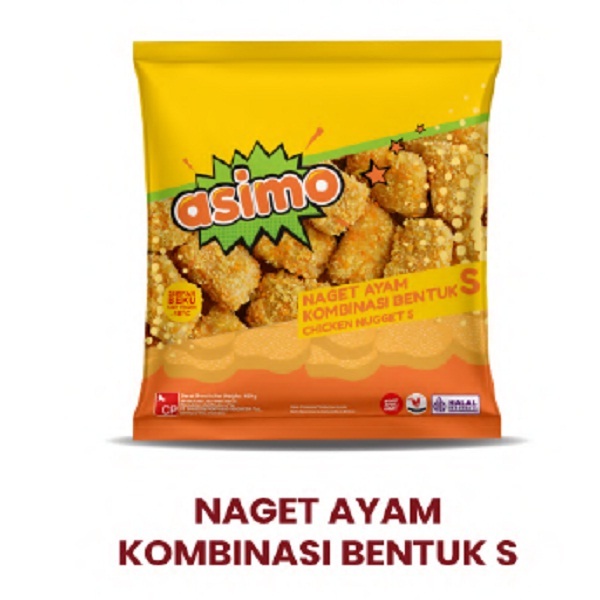 

ASIMO CHICKEN NUGGET S 250GR NAGET AYAM KOMBINASI BENTUK S HALAL