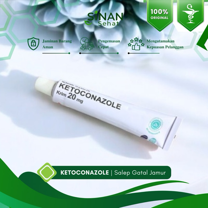 Apotek Sinan Sehat | KETOCONAZOLE 10gr Salep Jamur cr 2% Dexa Krim 20mg | Ketoconazole Salep Anti Ja