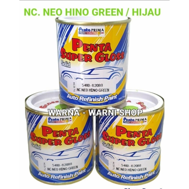 CAT PENTA SUPER GLOSS SOLID 5460 - 62088 NC NEO HINO GREEN ( HIJAU HINO) / ISI 200 GRAM / CAT MOBIL 
