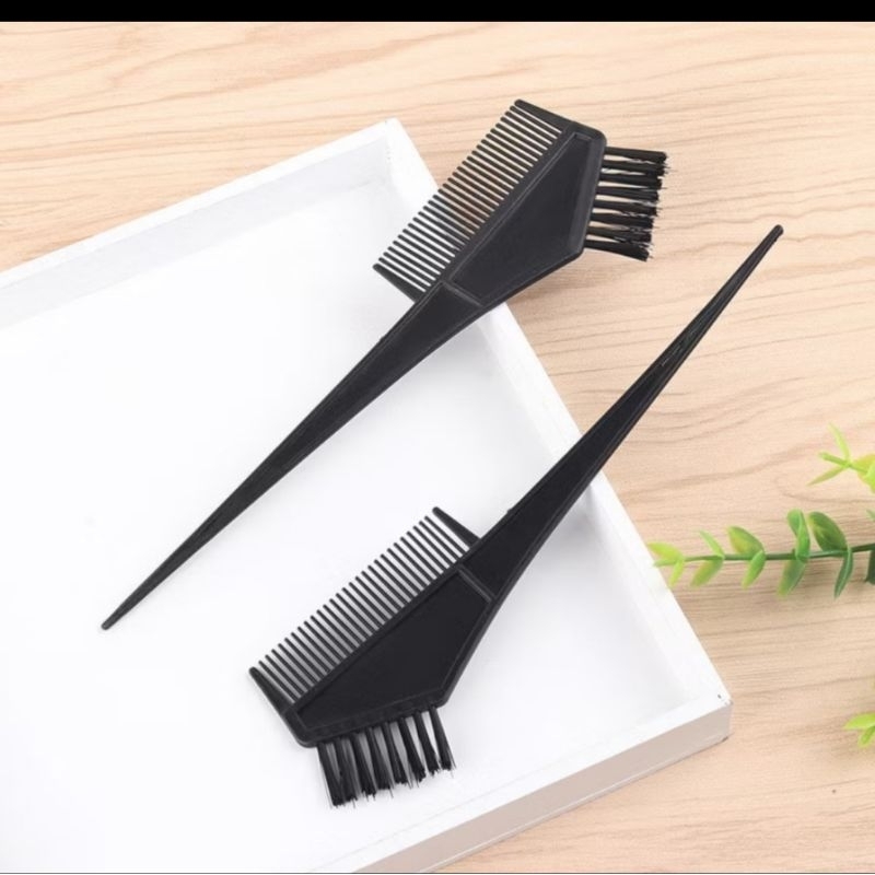 Sisir Semir Cat Rambut | Kuas Semir Rambut 2in1 Peralatan Mewarnai Rambut Ala Salon Profesional