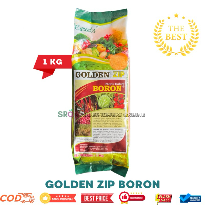 GOLDEN ZIP BORON 1 KG NUTRISI INSTANT PUPUK BORON