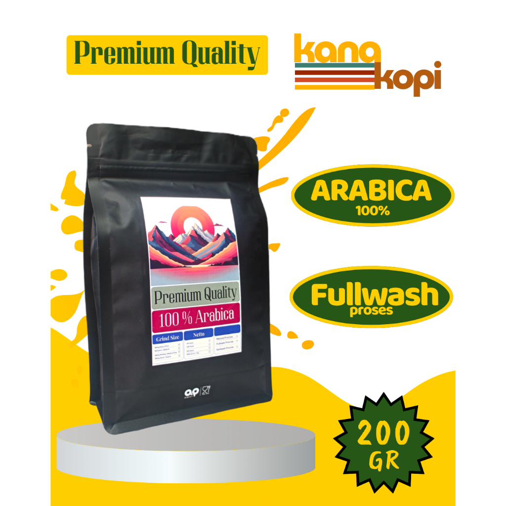 

Kopi Arabica Coffee Bean Arabica Bubuk Kopi Fullwash Mix Ciwidey Pangalengan Full Arabica