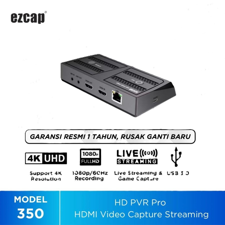 EZCAP 350 HD PVR PRO Video Capture Streaming HDMI Support RTSP RTMS