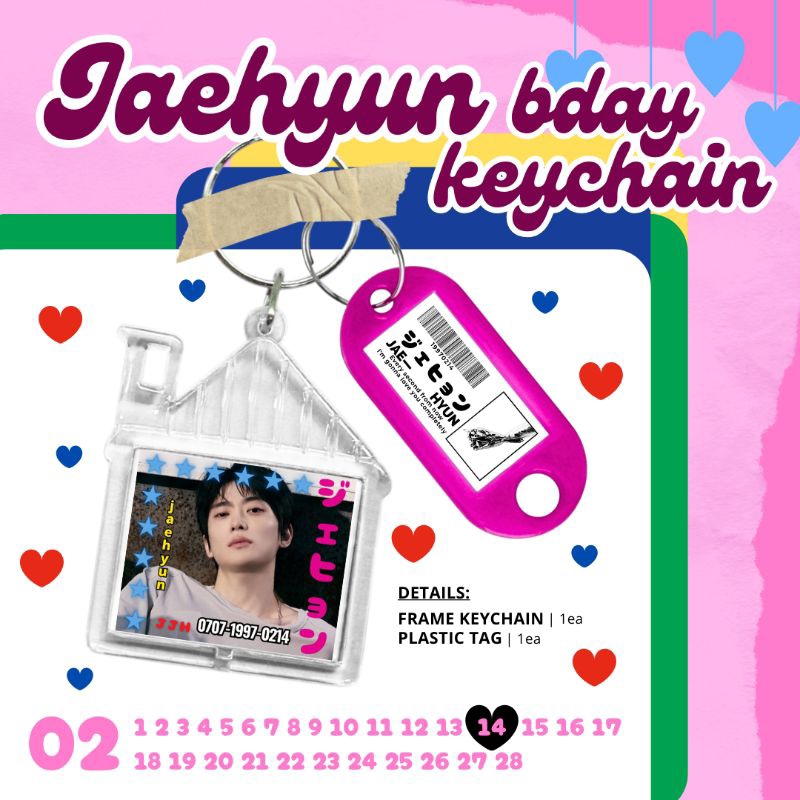 Sand Flowers - Jaehyun Birthday Keychain