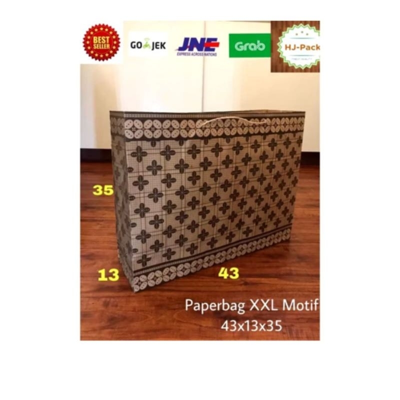 

PEMBELIAN KELIPATAN 20 PCS PAPERBAG XXL MOTIF 43x13x35 TAS KERTAS GOODIE BAG TAS BELANJA