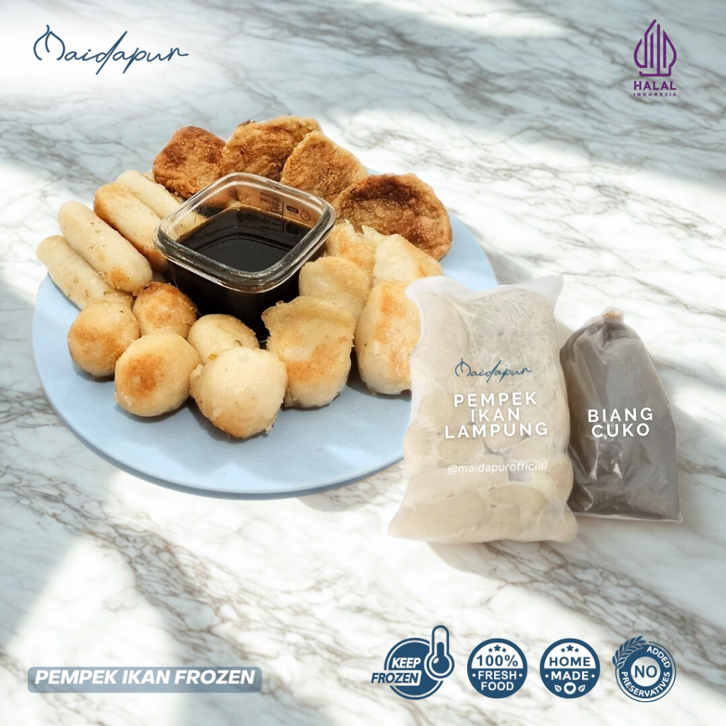 

Maidapur Pempek Ikan Lampung - Halal, Fresh, Mix Varian + Gratis Cuko Pekat