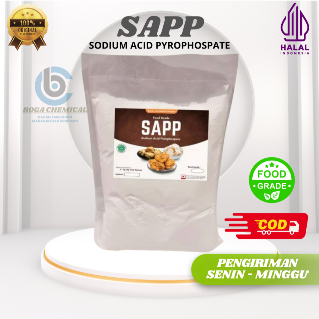 

#500GR# SAPP Sodium Acid Pyrophosphate / SAPP Food Grade / Perenyah & Pengkriuk Ayam Goreng, Gorengan, Kerupuk dll